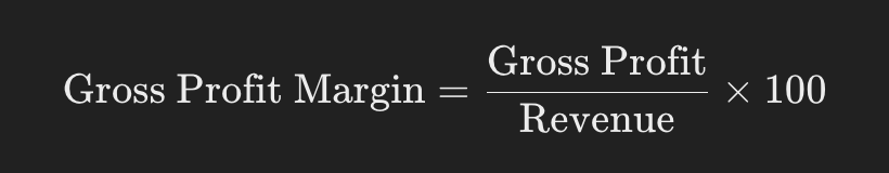 gross profit margin formula