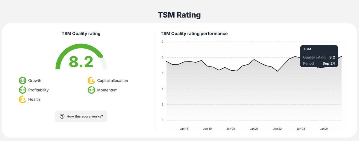 TSM stock quality