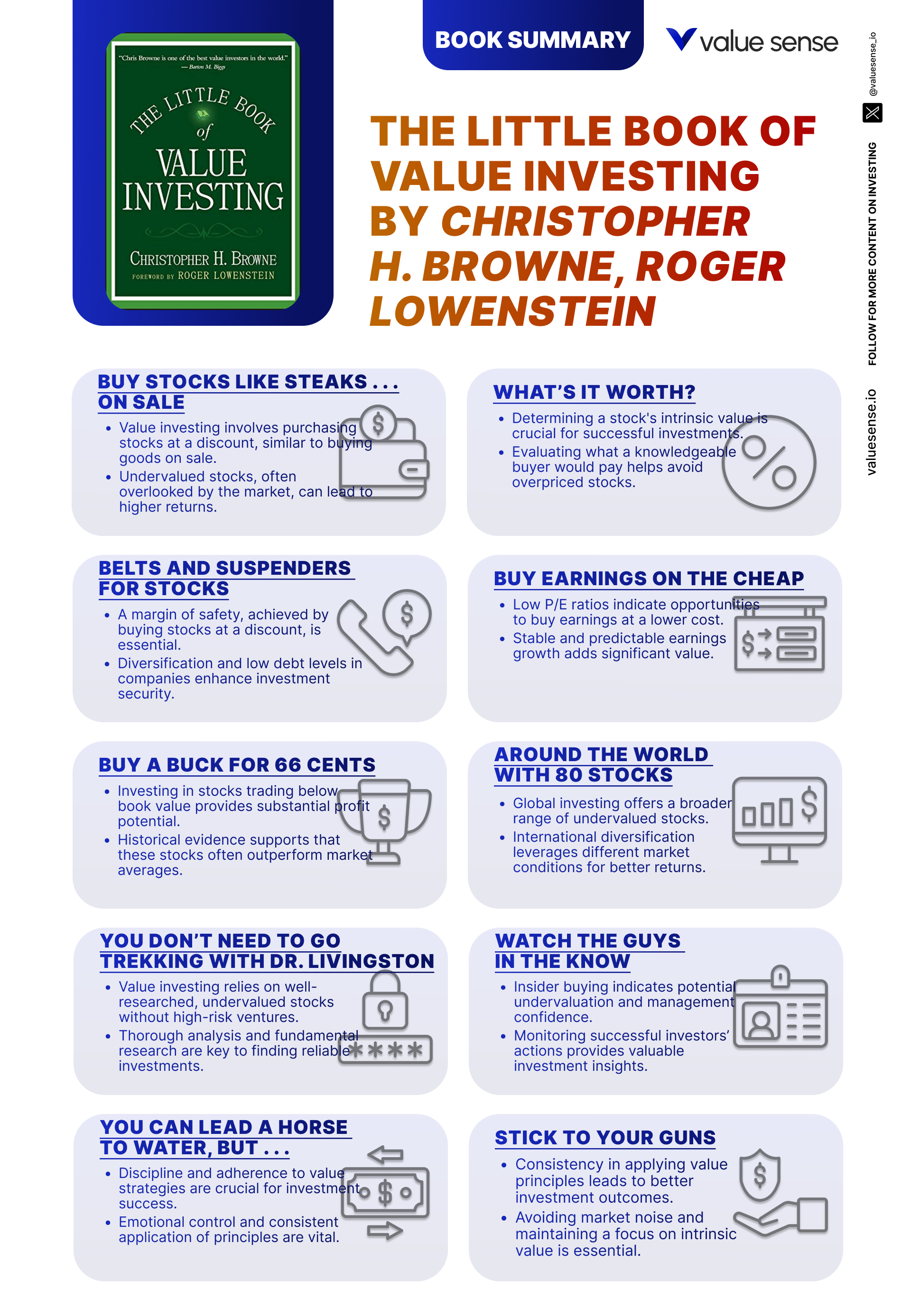 Quick Tips from The Little Book of Value Investing