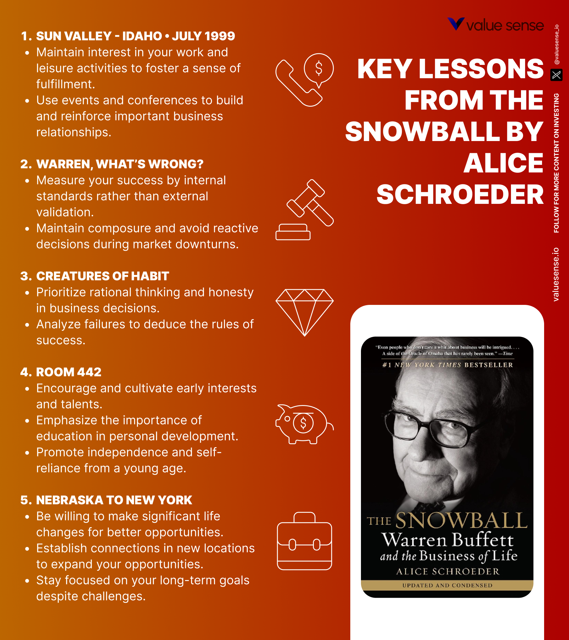 The Snowball Book Lessons