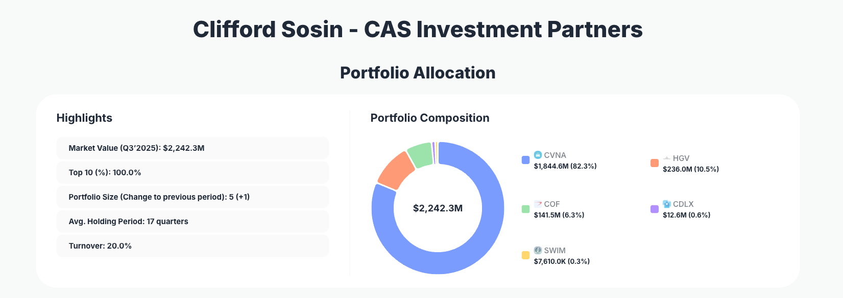 CAS Investment Partners Portfolio Analysis