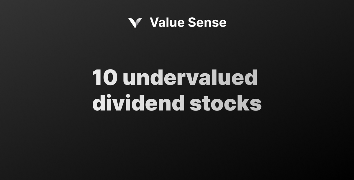 10 Undervalued dividend stocks