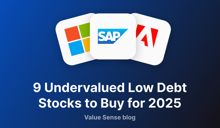 9 Undervalued Low Debt Stocks to Buy - valuesense.io