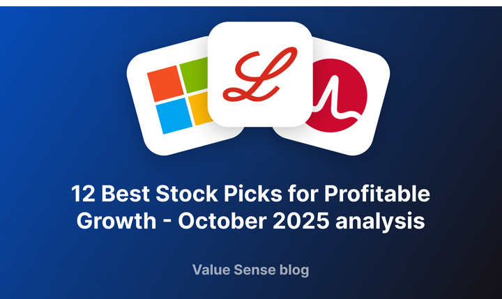 12 Best Stock Picks for Profitable Growth - October 2025
